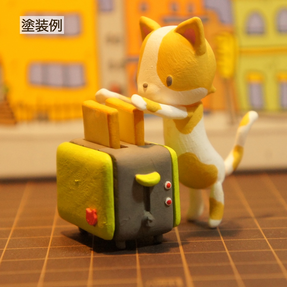 トーストおさえネコ【ガレージキット】