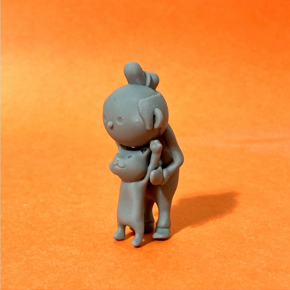 お侍とネコ【ガレージキット】