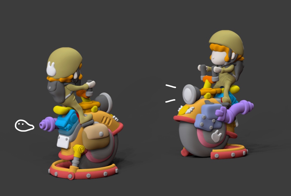 おでかけ モノホイール【ガレージキット】