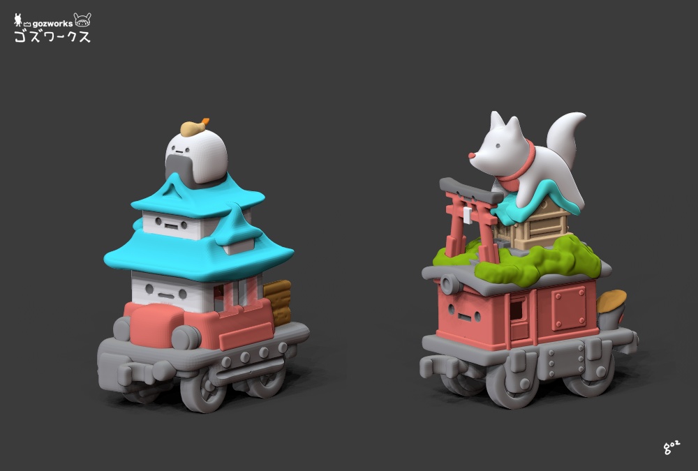 はしれ!おむすび城!【ガレージキット】