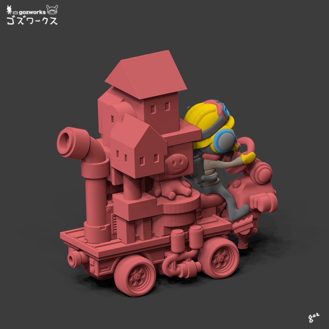 積み木トラック【ガレージキット】