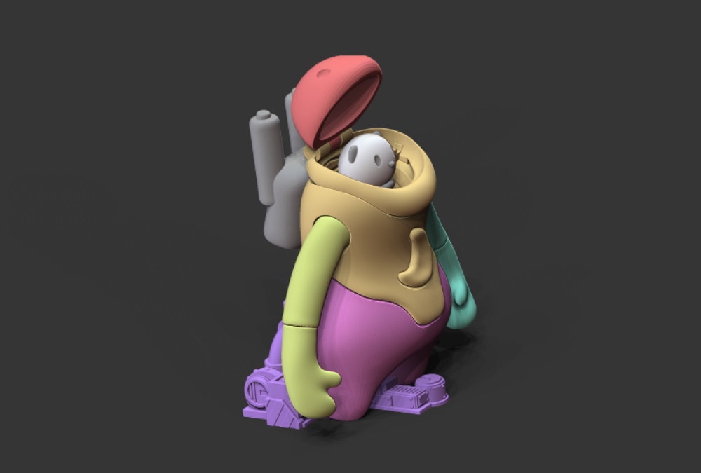 <8パーツ版>月とオコジョとパンダロボ【ガレージキット】