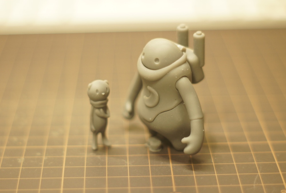 <8パーツ版>月とオコジョとパンダロボ【ガレージキット】