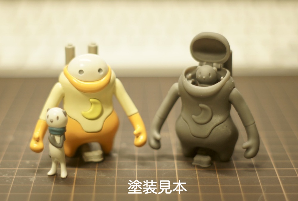 <8パーツ版>月とオコジョとパンダロボ【ガレージキット】