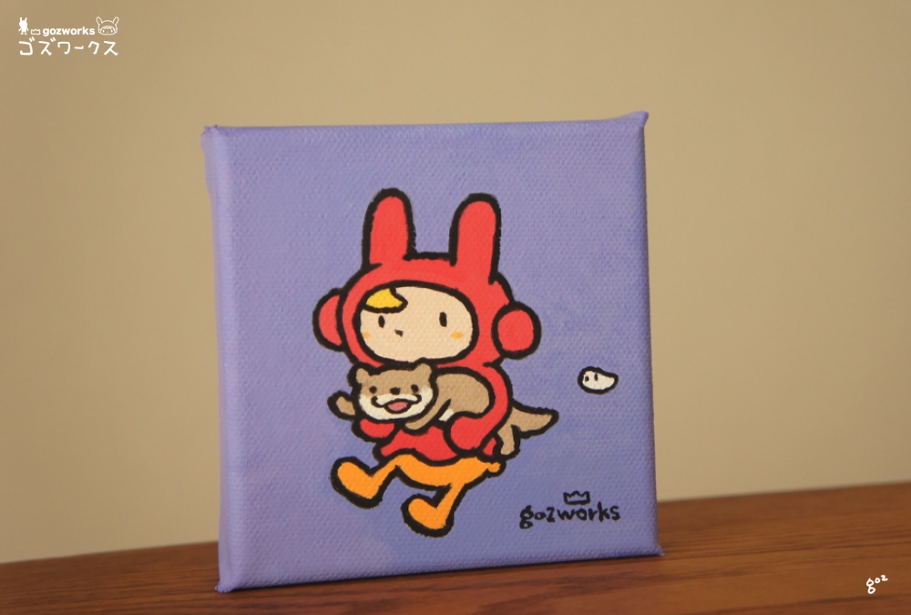 原画「タレヌーとカワウソ」