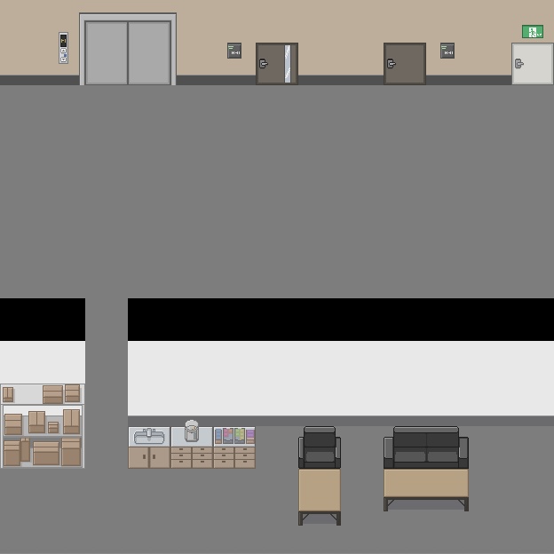 シンプルタイルセット「オフィス」