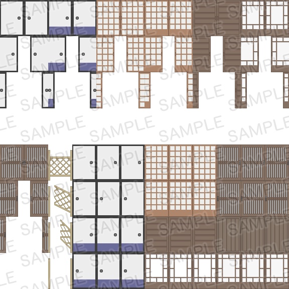 シンプルタイルセット「和風・壱」