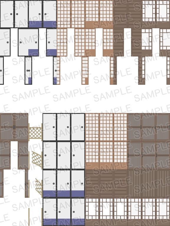 シンプルタイルセット「和風・壱」
