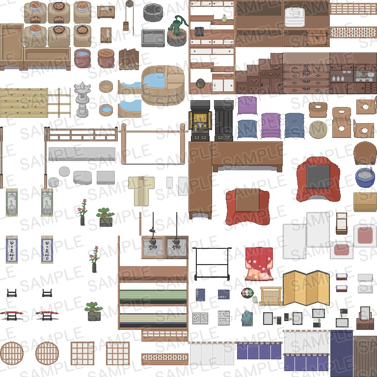 シンプルタイルセット「和風・壱」