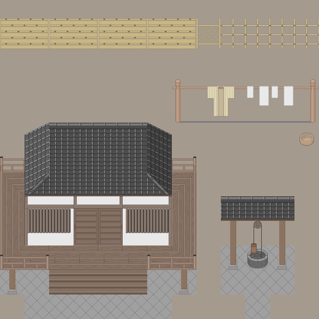 シンプルタイルセット「和風・壱」