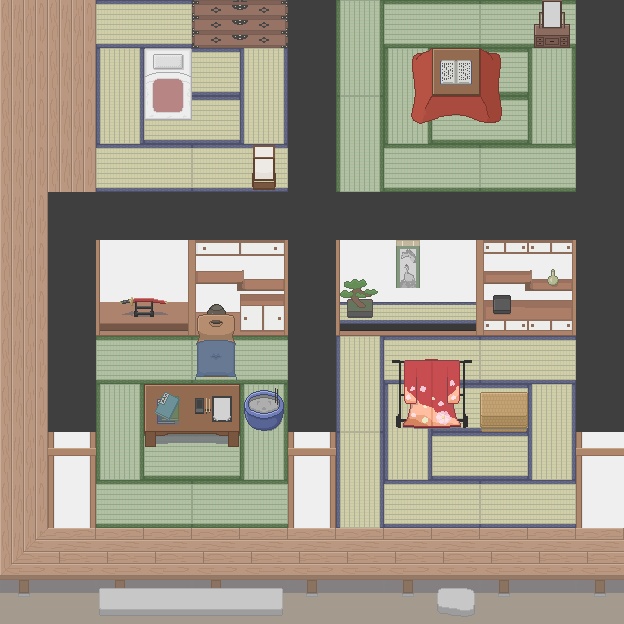 シンプルタイルセット「和風・壱」