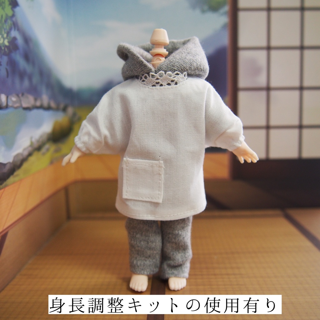 【オビツ11】割烹着【1/12ドール】