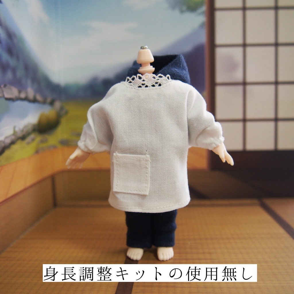 【オビツ11】割烹着【1/12ドール】