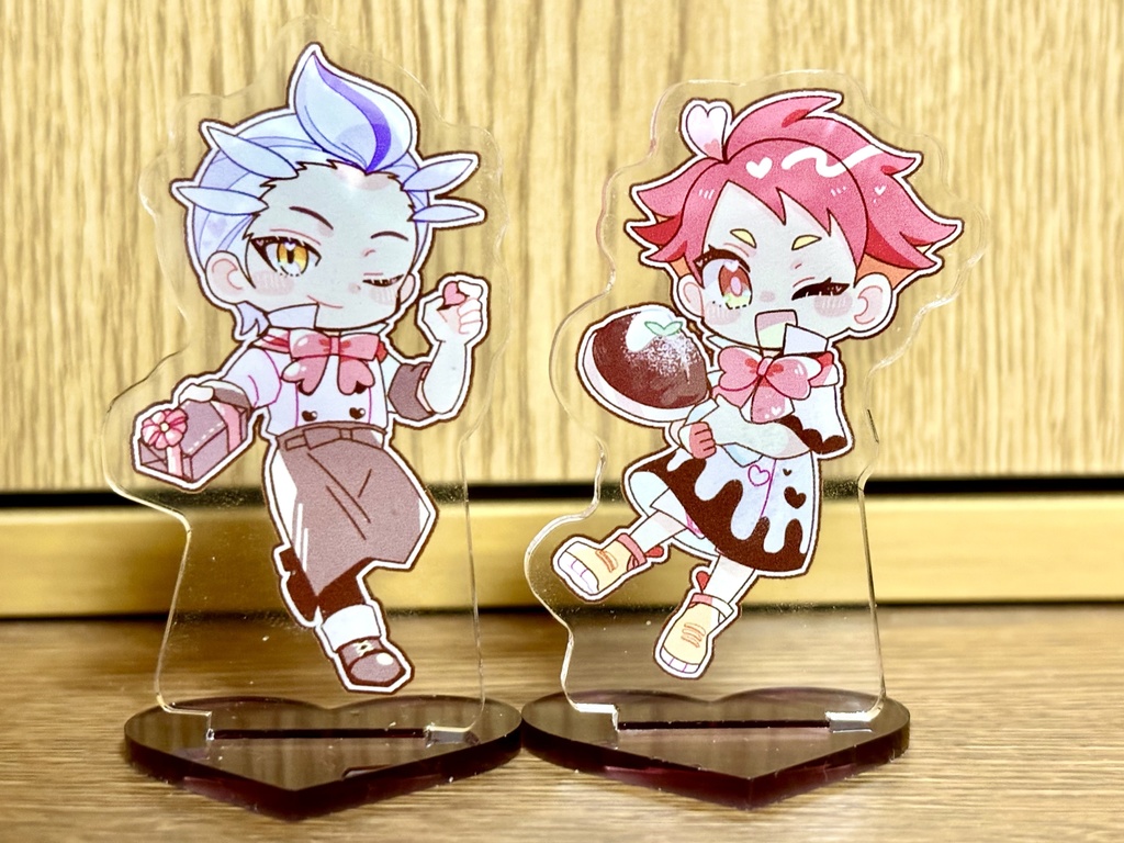 《pkmnSV》カキツバタ&アカマツ バレンタインアクリルスタンド