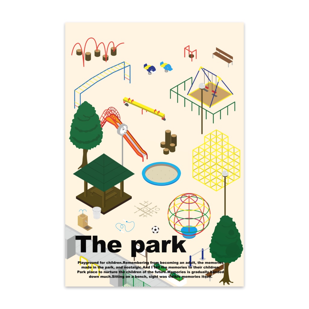 THE PARK ポストカード　縦デザイン（10枚入）