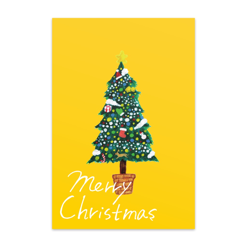 クリスマスツリー　ポストカード（10枚入）