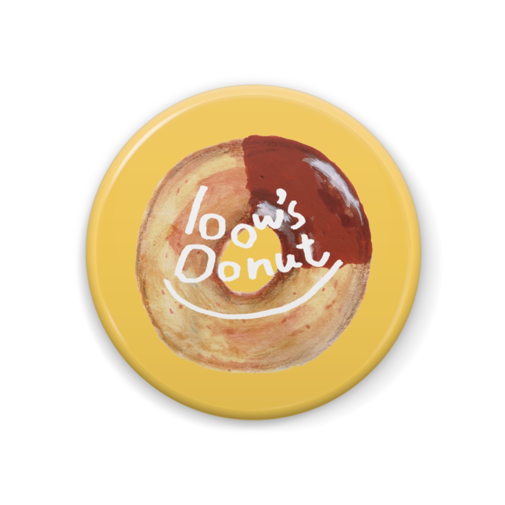 bow's Donuts缶バッジ(44×44mm)