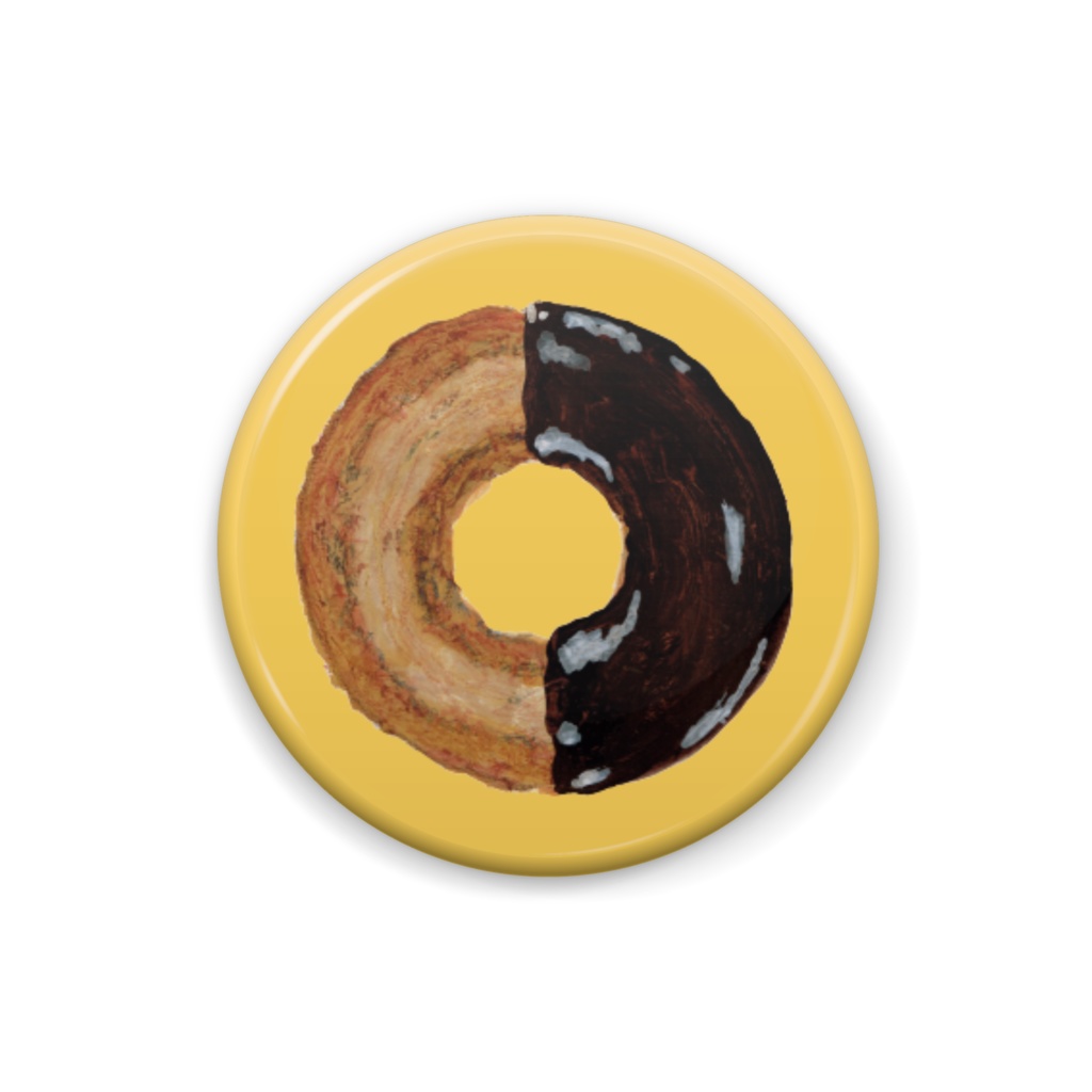 bow's Donuts　チョコファッション 缶バッジ（25×25mm）
