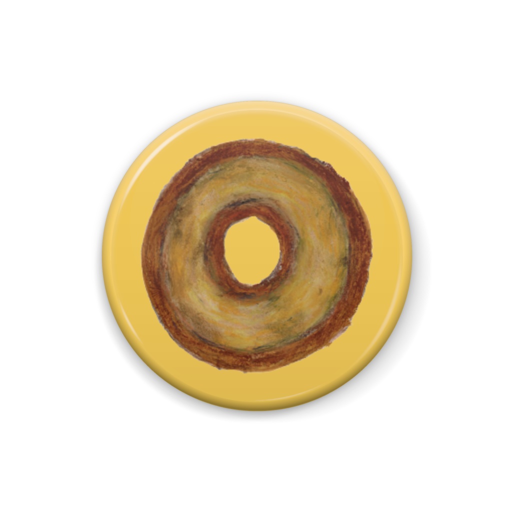 bow's Donuts オールドファッション 缶バッジ（25×25mm）