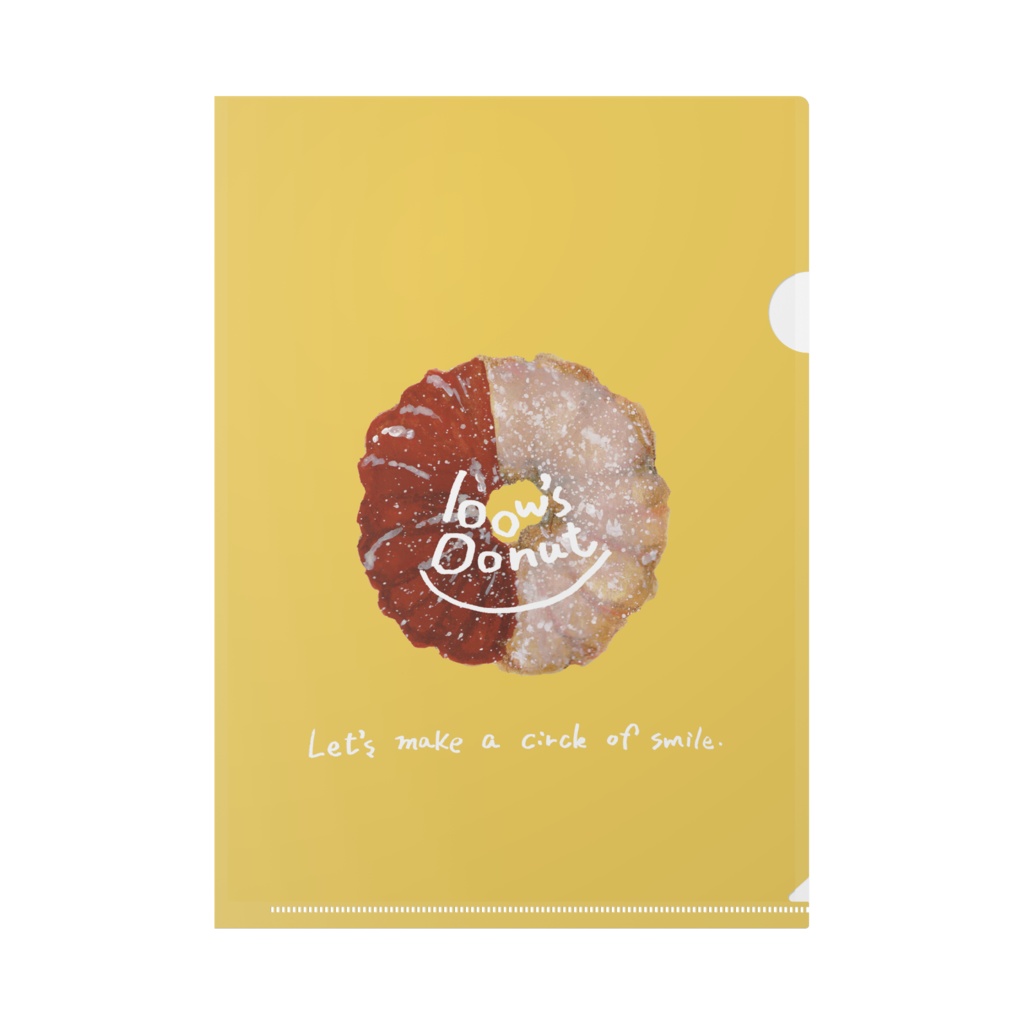 bow's Donuts チョコレートクルーラー クリアファイル