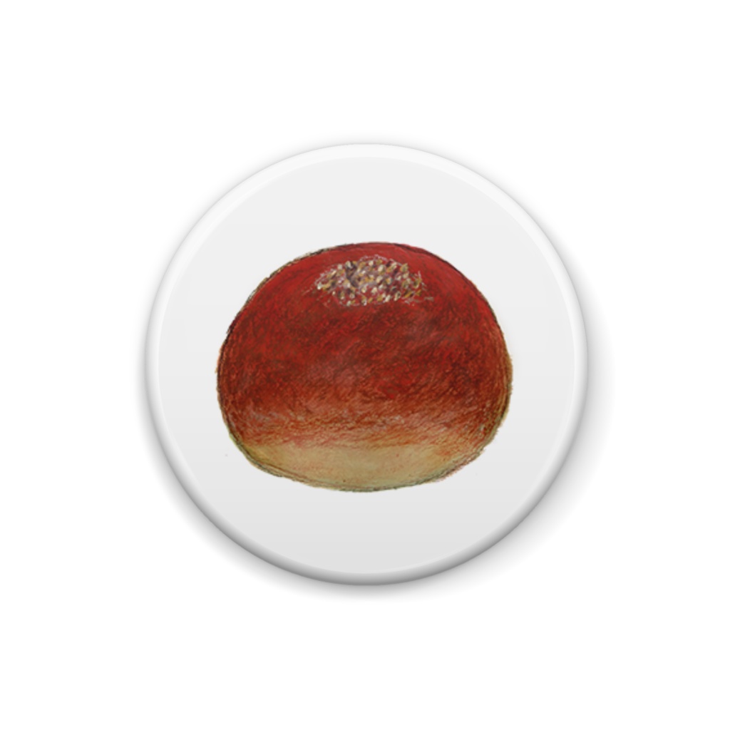 ぼうのぱん あんパン缶バッジ(25×25mm)