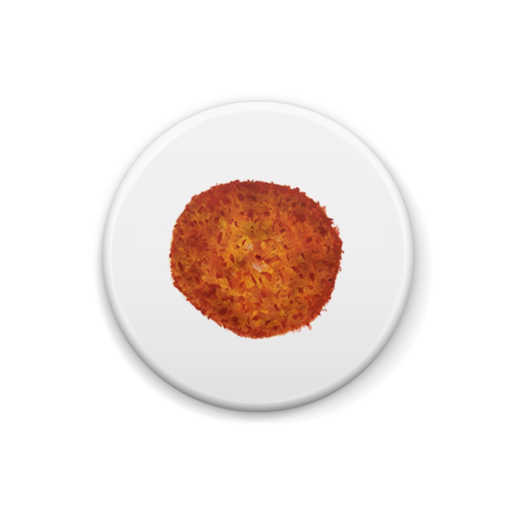 ぼうのぱん カレーパン缶バッジ(25×25mm)