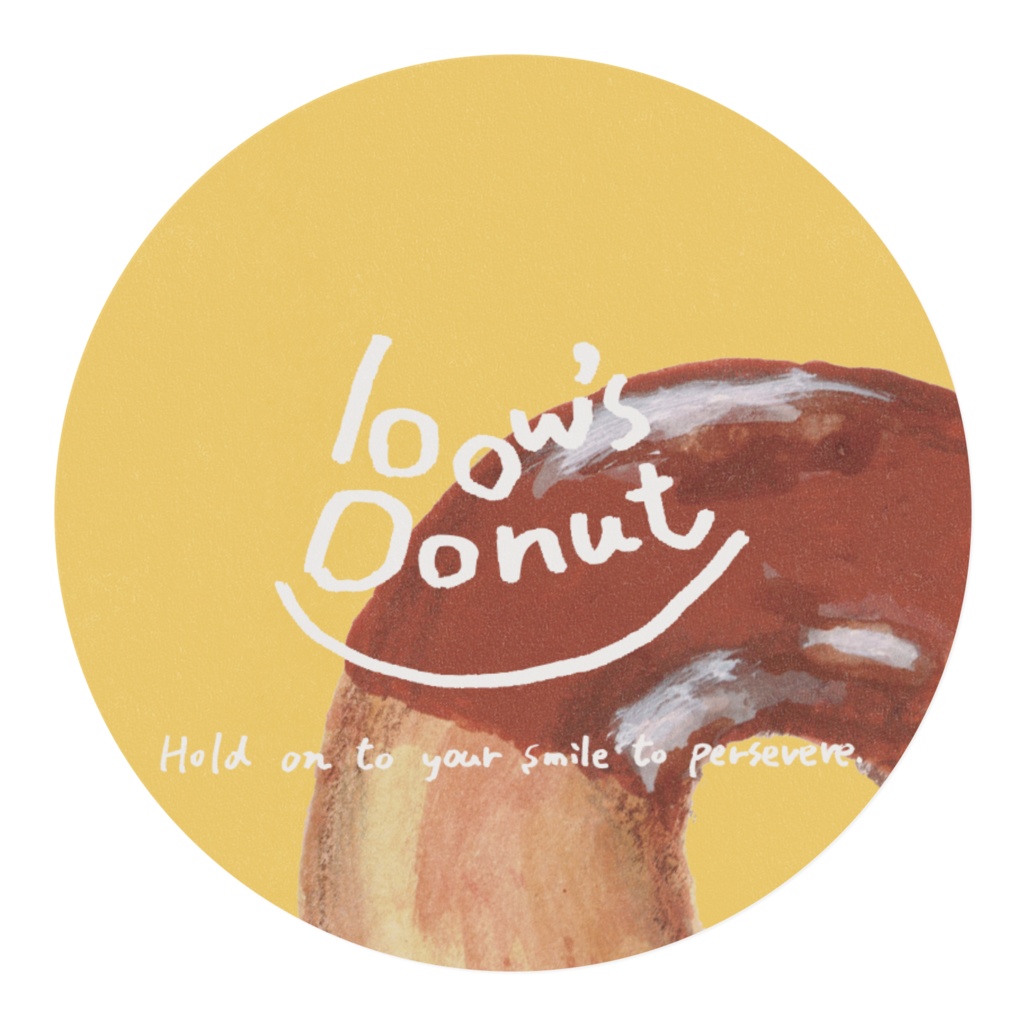 bow's Donuts「チョコレートドーナツ食べた」マスキングテープ(幅15mm)