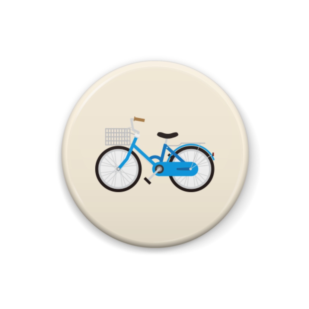 bow's PARK「自転車」缶バッジ（25×25mm）