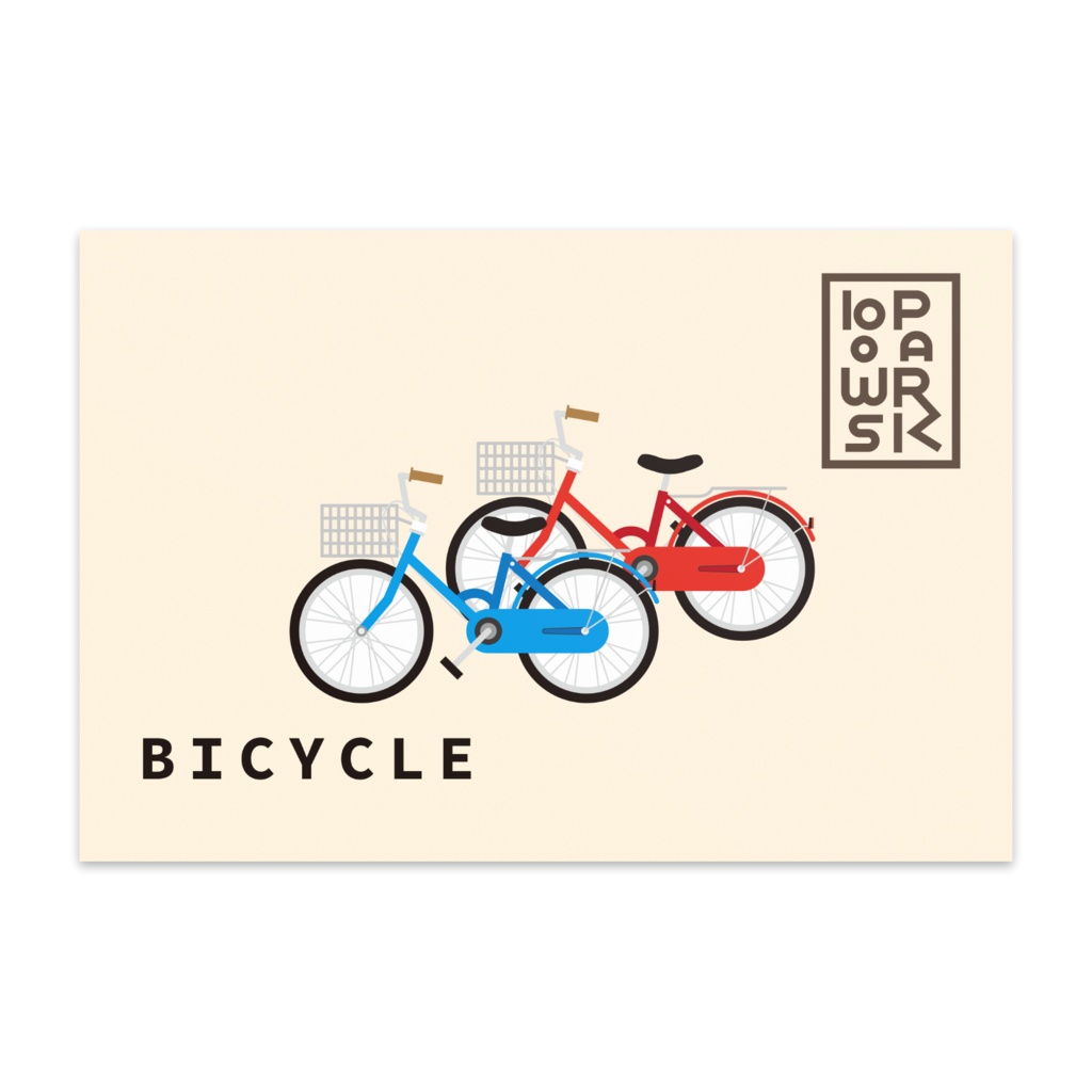 bow's PARK「自転車」ポストカード（10枚入）