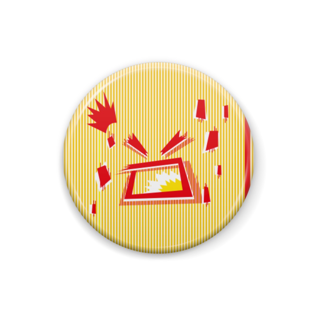 people「怒っている人」缶バッジ（25×25mm）