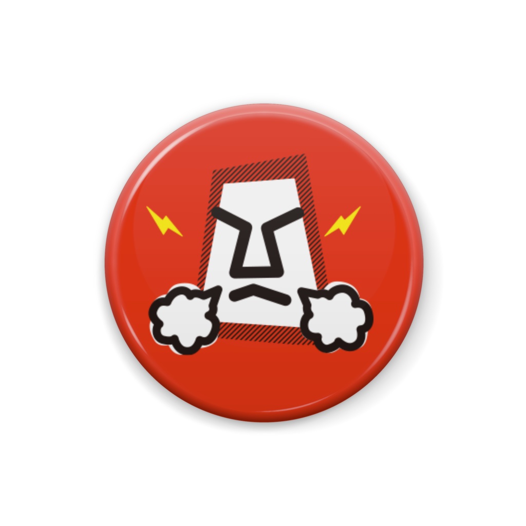 people「ぷんすかさん」缶バッジ(25×25mm)