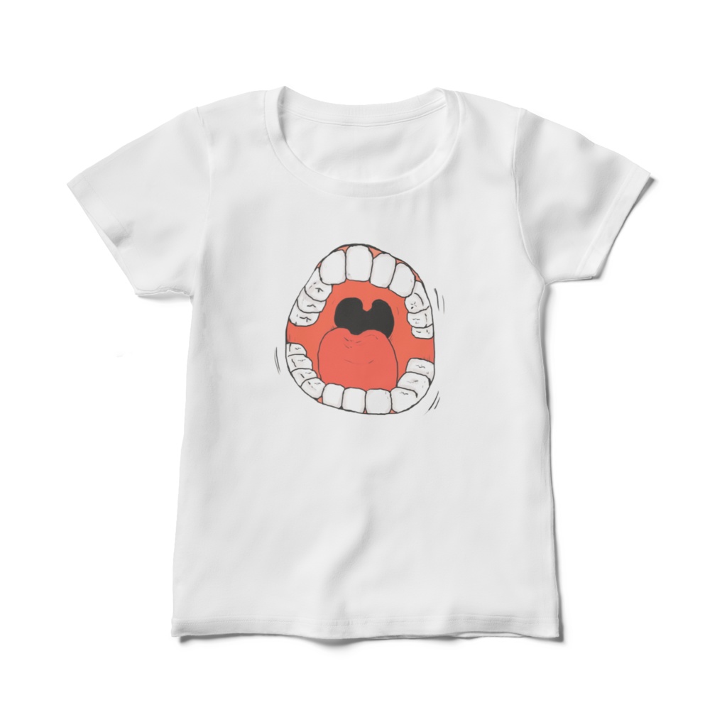 くちおばけ　レディースTシャツ