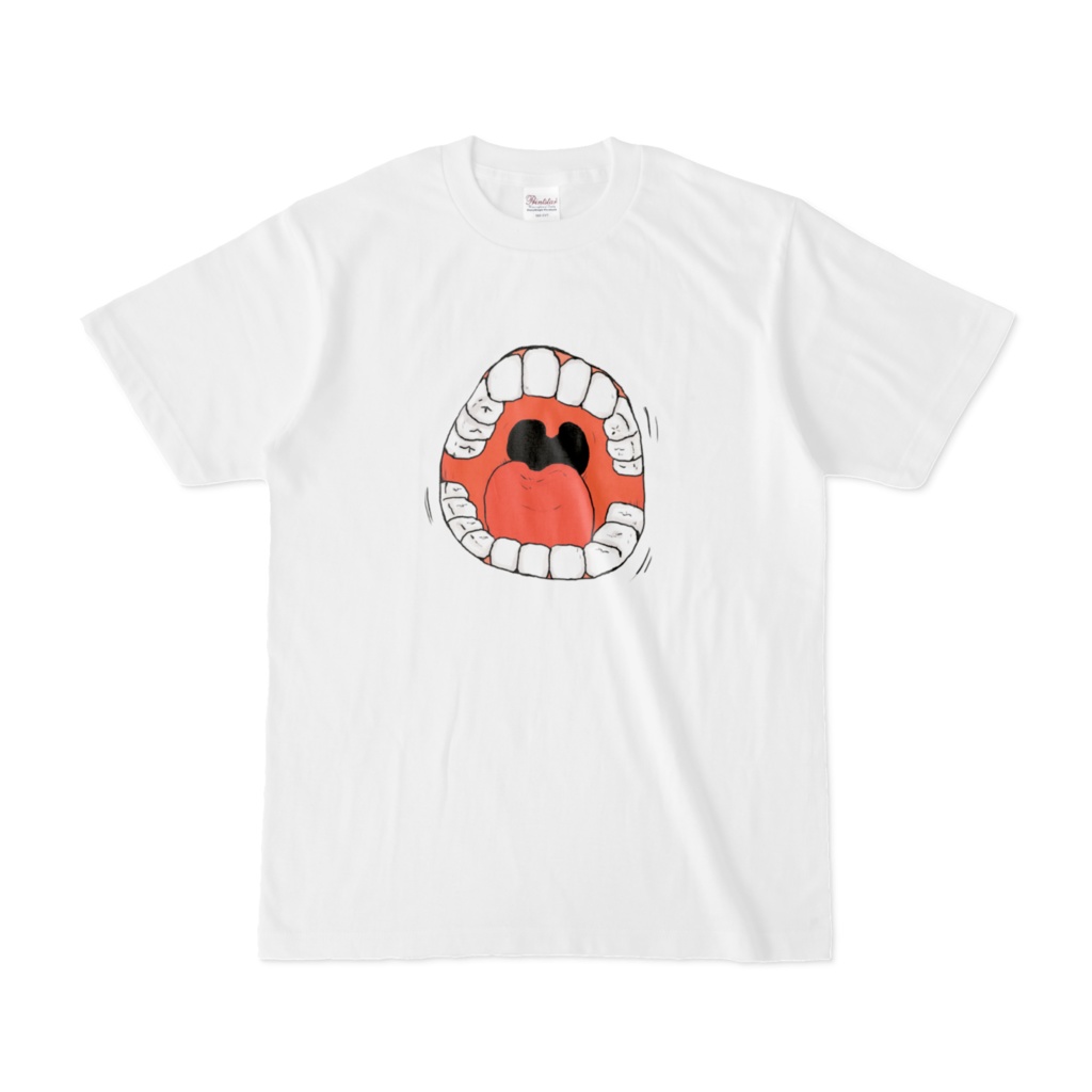 イラスト「くちおばけ」Tシャツ