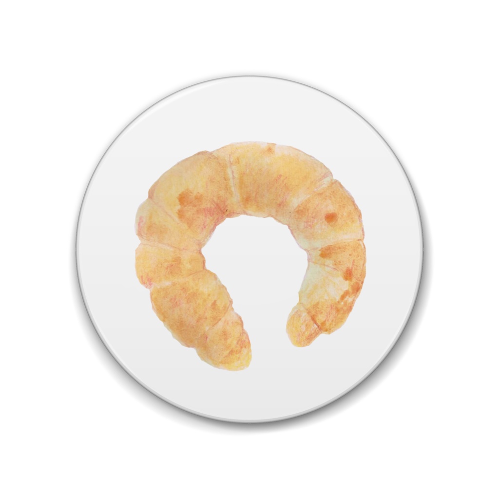 ぼうのパン「キップフェル」イラスト缶バッジ