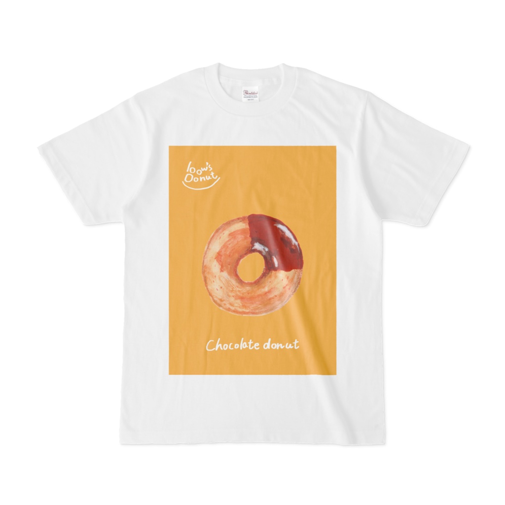 bow's DonutsチョコドーナツイラストTシャツ