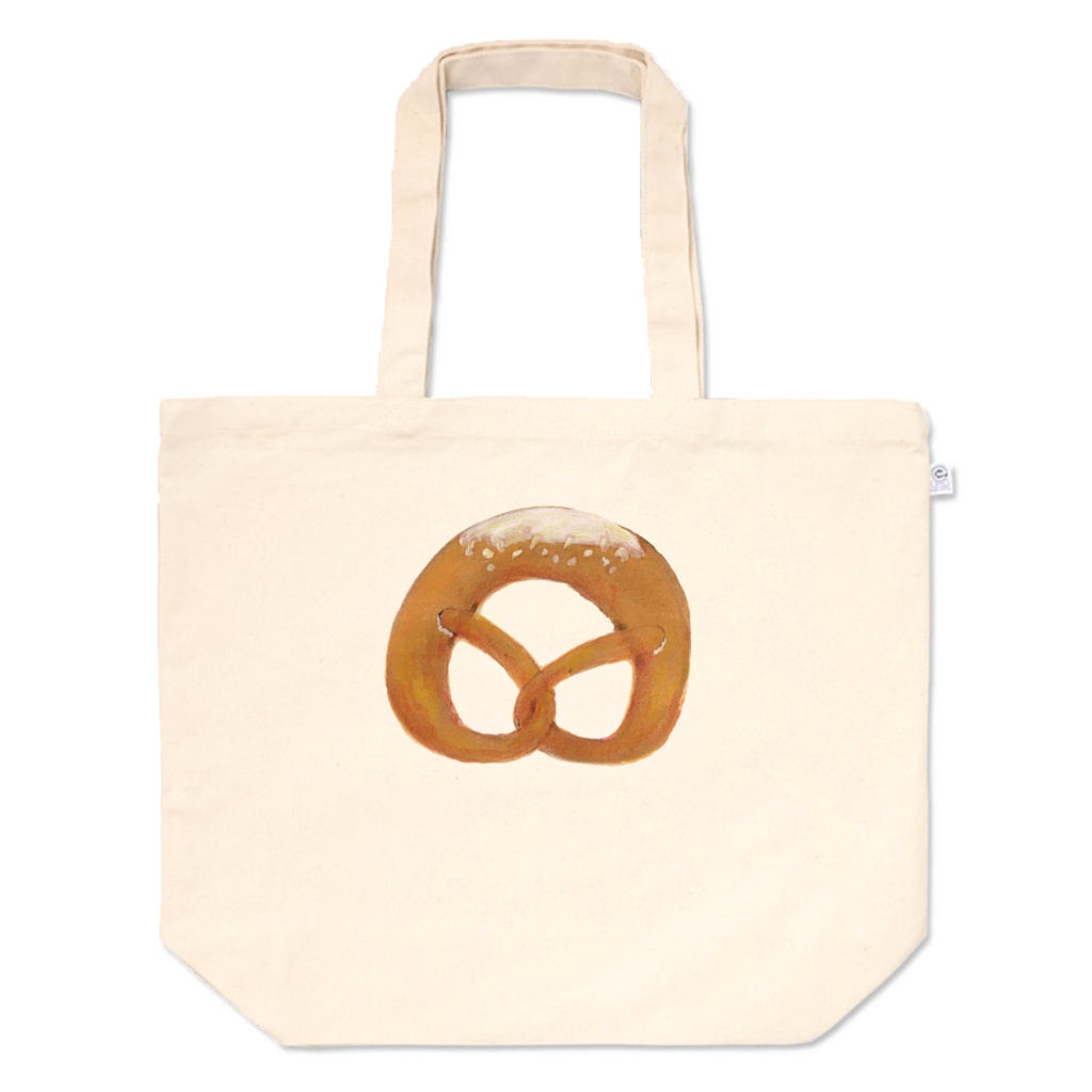 ぼうのパン「ブレッツェル」イラストお買い物バッグ