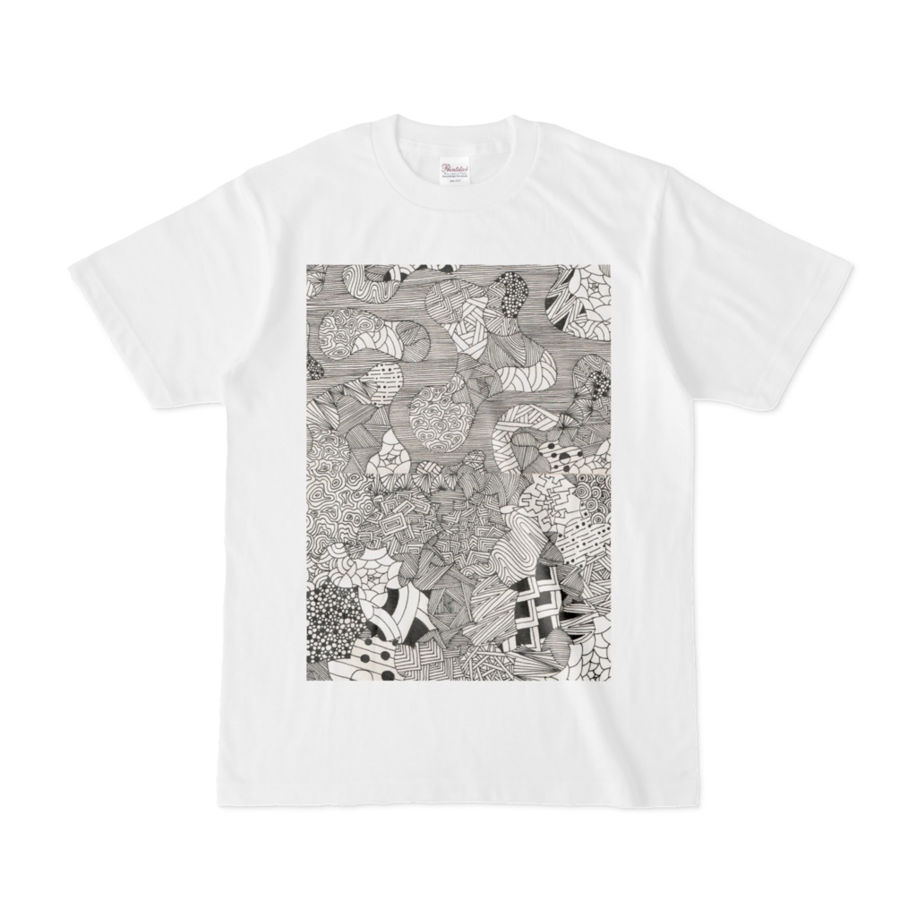 アメーバ「鬱屈」模様イラストTシャツ