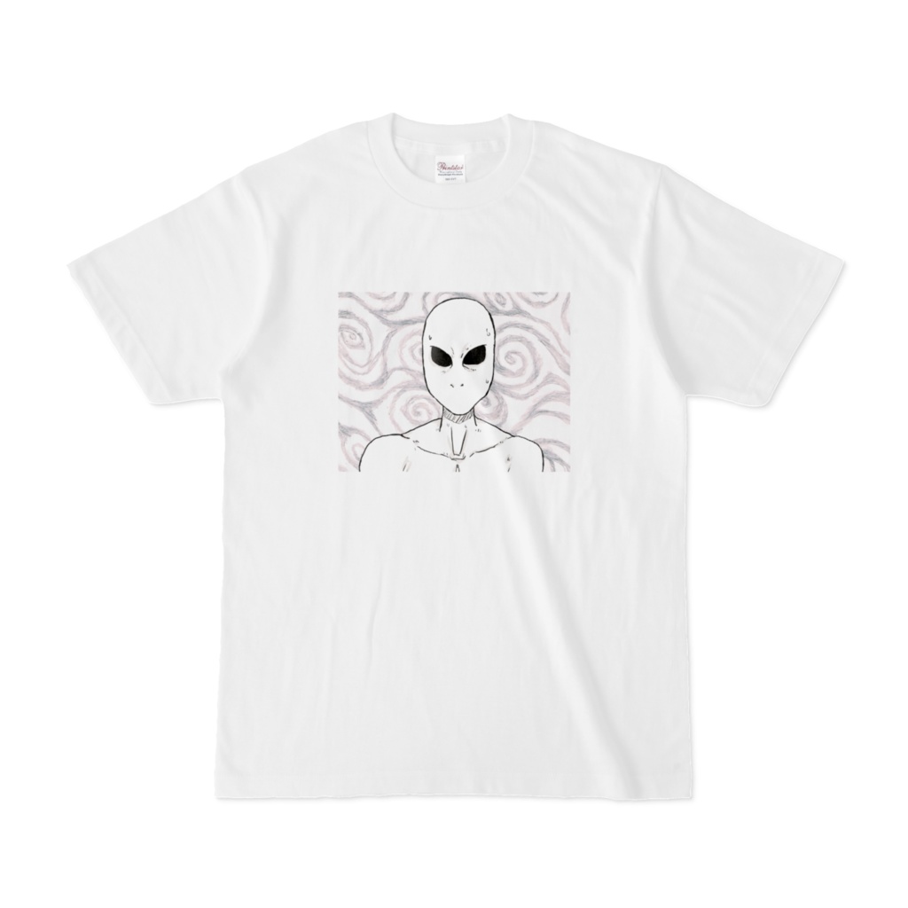 Telepathyごくりとする宇宙人イラストTシャツ