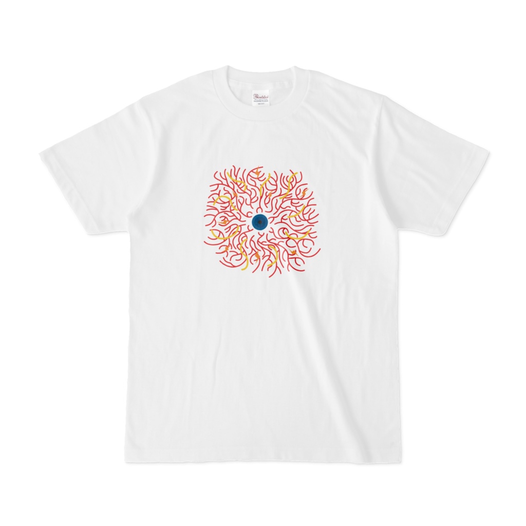 MUDAI視覚情報直線理解イラストTシャツ