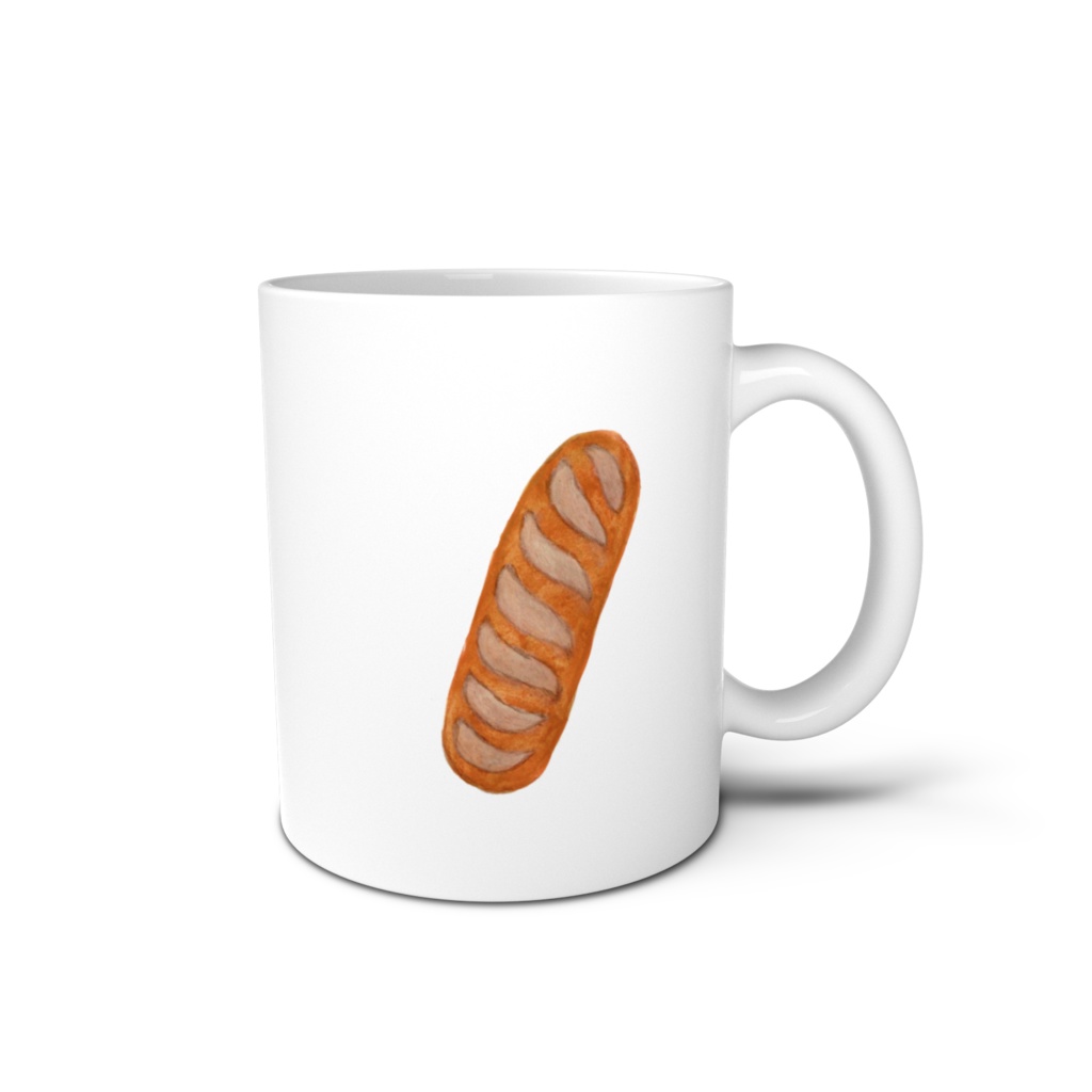 ぼうのパン「バゲット」イラストマグカップ