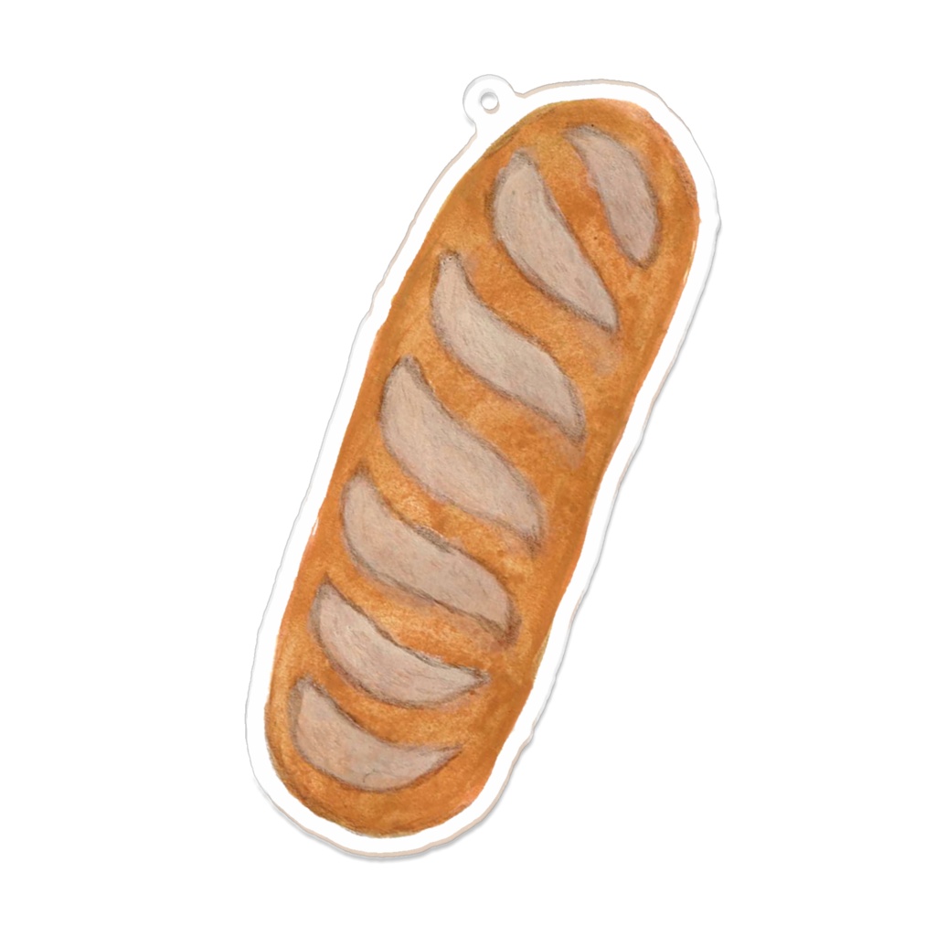 ぼうのパン「バゲット」イラストアクリルキーホルダー