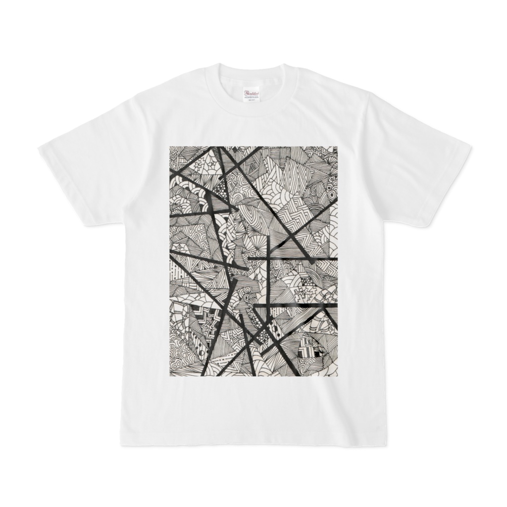 アメーバ「因果」模様イラストTシャツ