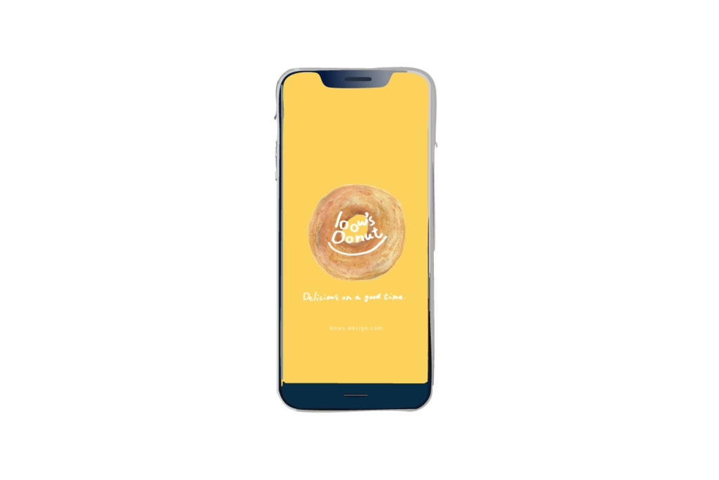 bow's Donutsドーナツのスマホ用壁紙