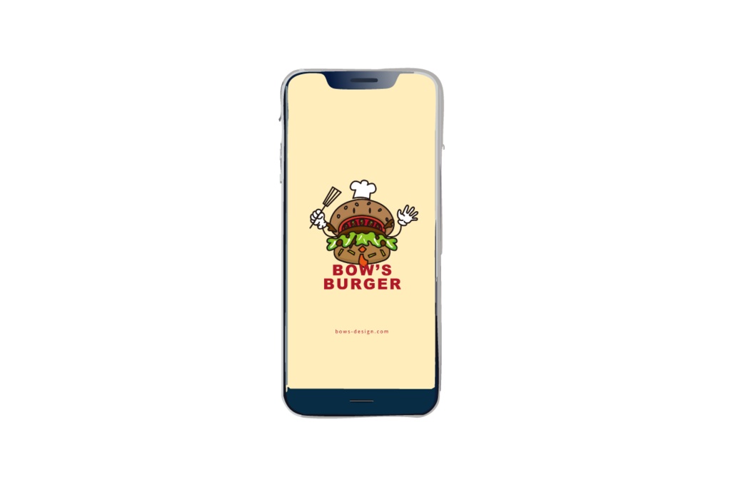 BOW'S BURGERのロゴスマホ用壁紙