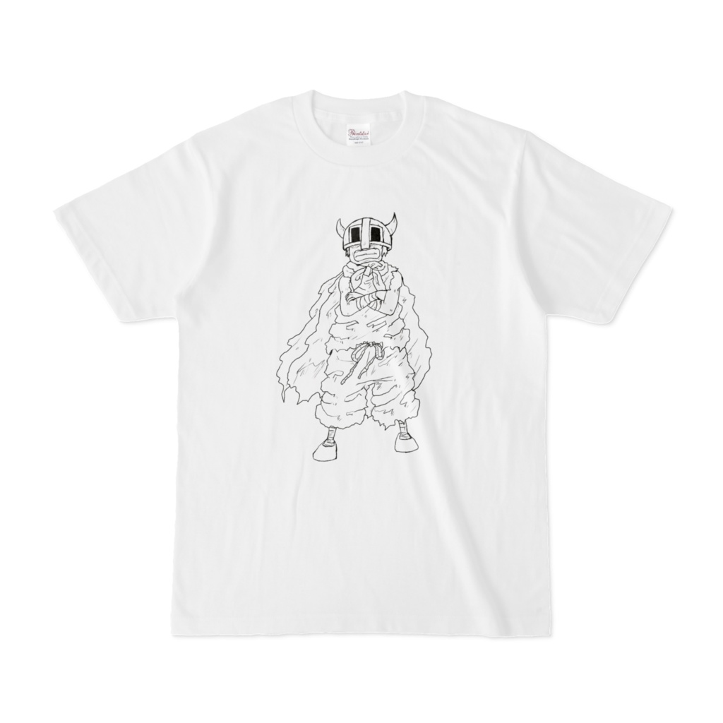 小さな戦士のイラストTシャツ