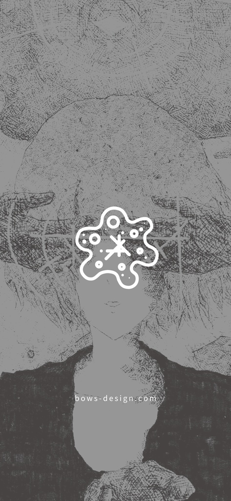 アメーバ「あの時の肖像画」イラストスマホ用壁紙