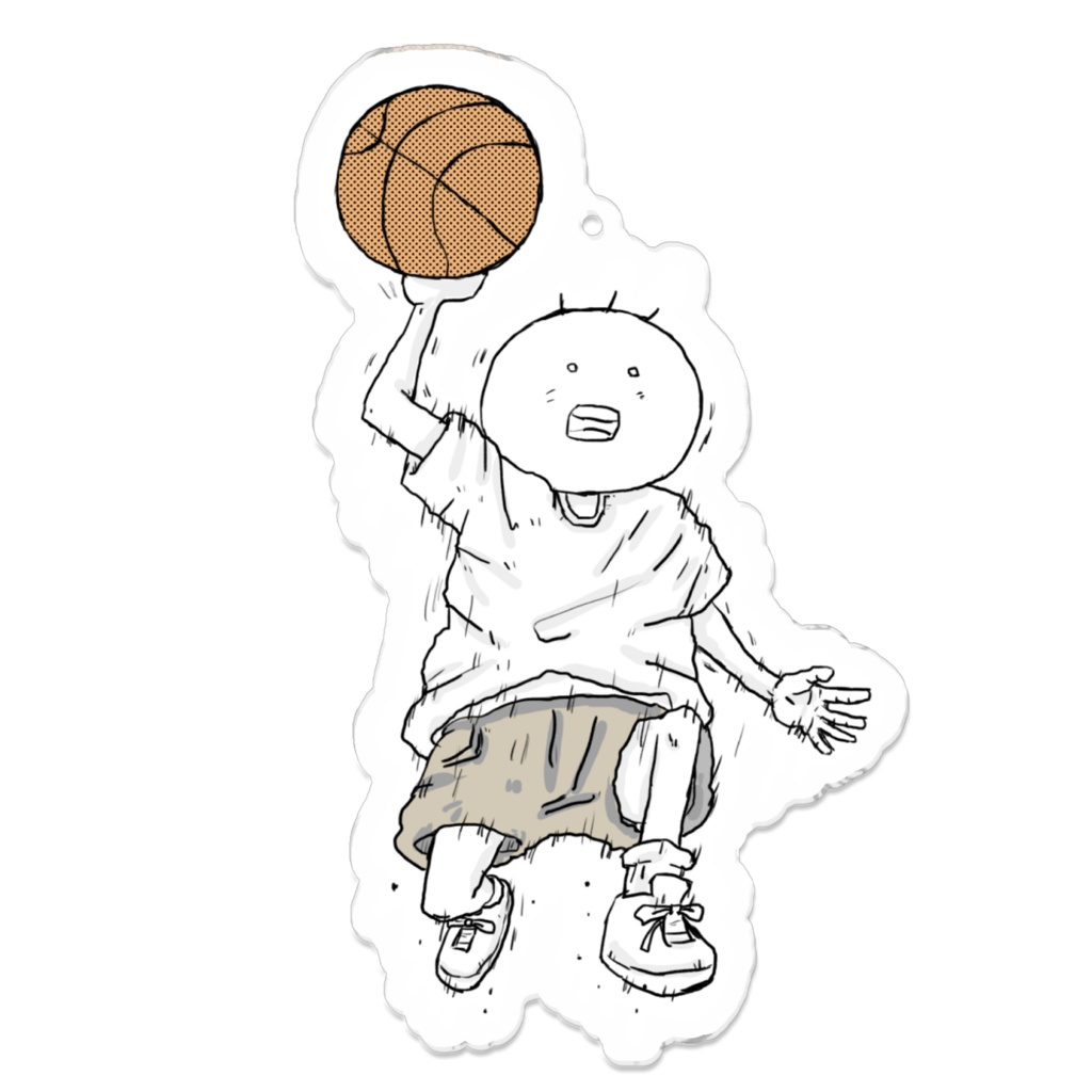 「坊太のダンク」イラストアクリルキーホルダー