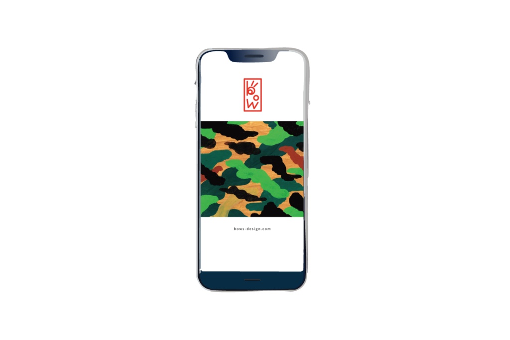 坊の壁紙「和迷彩」模様イラストスマホ用壁紙