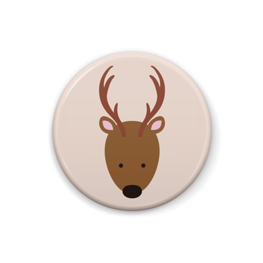 ドナカイのイラスト缶バッジ