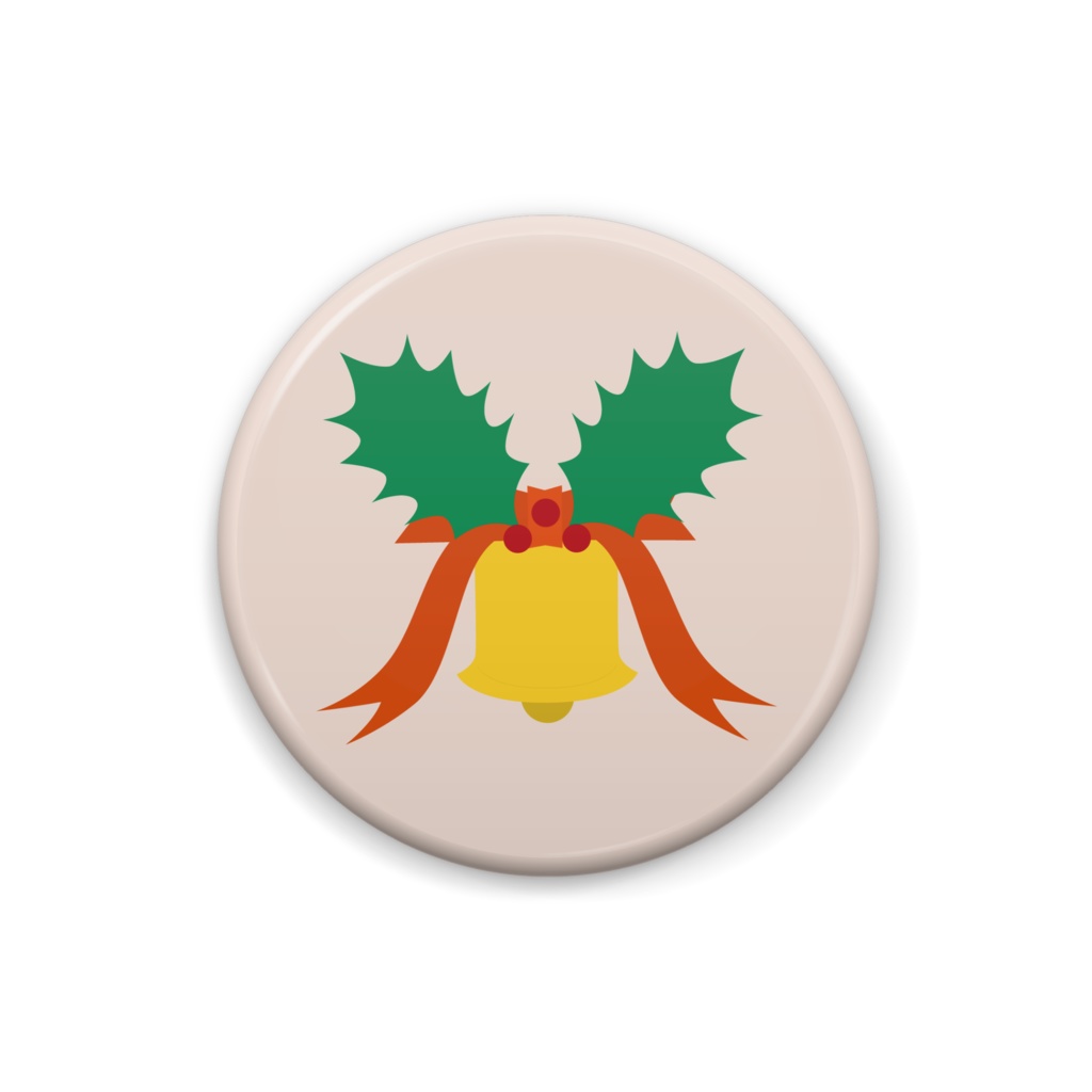 ベルのイラスト缶バッジ